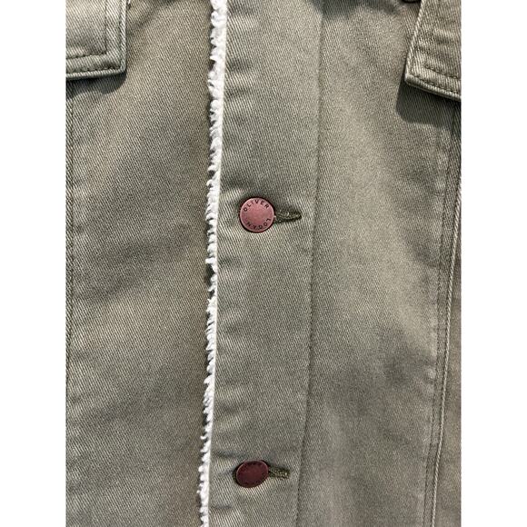 Oliver Logan Oakhurst Sherpa Jacket Terrarium Moss Size XL Trucker Jacket - Picture 4 of 10